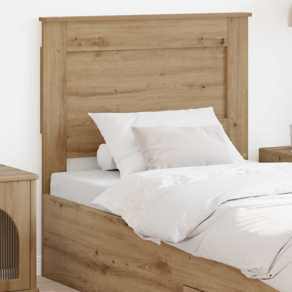 Vidaxl Headboard With Headboard Artisan Oak 80 Cm Engineered Wood