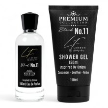 Amber Leather Blend No.11 100ml EDP Shower Gel Oil-Based Fragrance Giftset