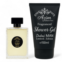 Azim Woody Amber Dubai Man 100ml EDP 150ml Shower Gel Oil-Based Giftset