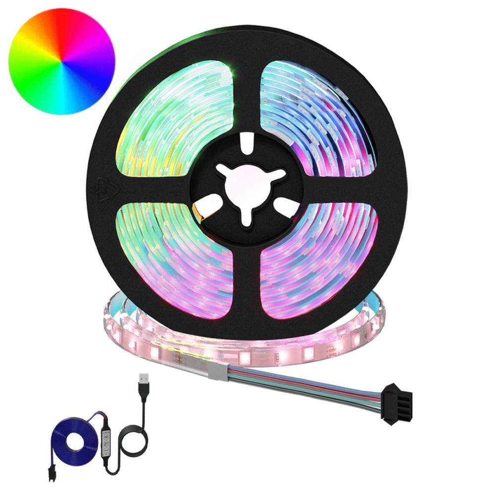 Vidaxl Led Strip 2 Pcs Black And Transparent 2500 Mm