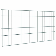 vidaXL Teichzaun Set 5 stk. 100 x 50 cm Stahl Grün