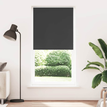 vidaXL Roller Blind Blackout Black 100x230 cm Fabric Width 95.7 cm Polyester