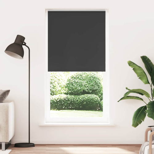 VidaXL vidaXL Roller Blind Blackout Black 100x230 cm Fabric Width 95.7 cm Polyester