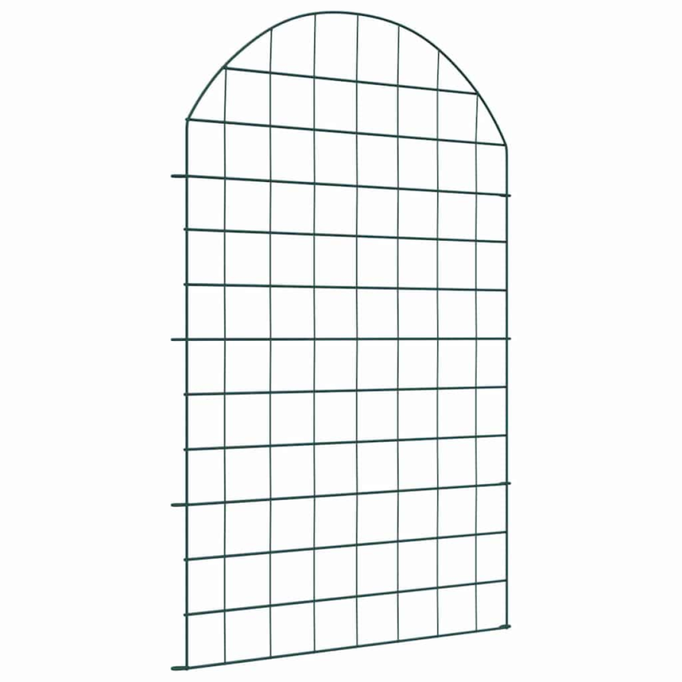Vidaxl Pond Fence Set 8 Pcs Green 50 X 80 Cm Steel 8721288860293
