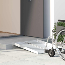 vidaXL Ramp for Wheelchair 270 kg Silver 270 kg Aluminium