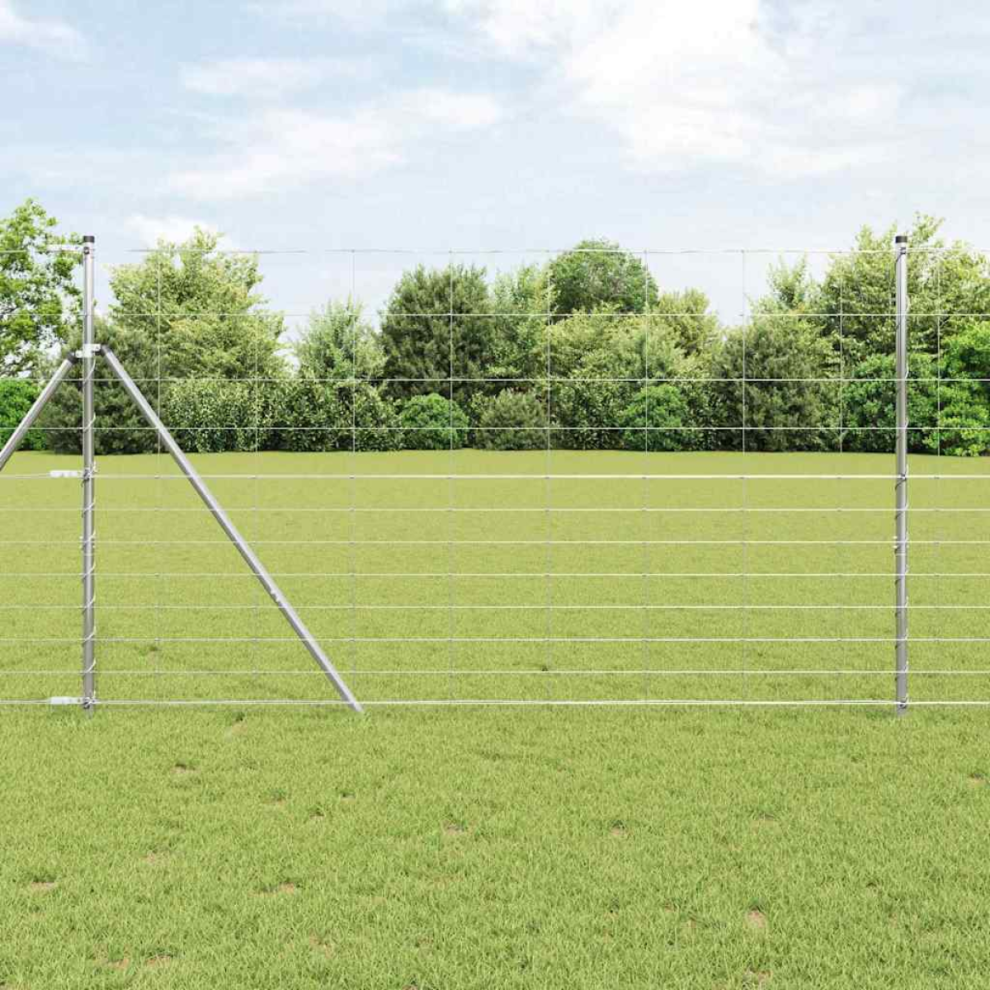 Vidaxl Fence Post Galvanized 50 X 1.4 M Steel
