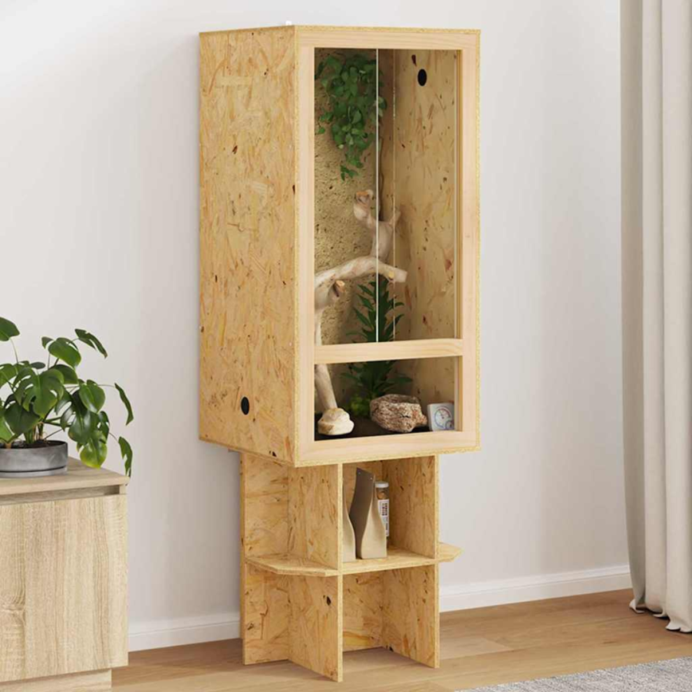 Vidaxl Terrarium Brown 50 X 50 X 150 Cm Osb, Brown - Image 2