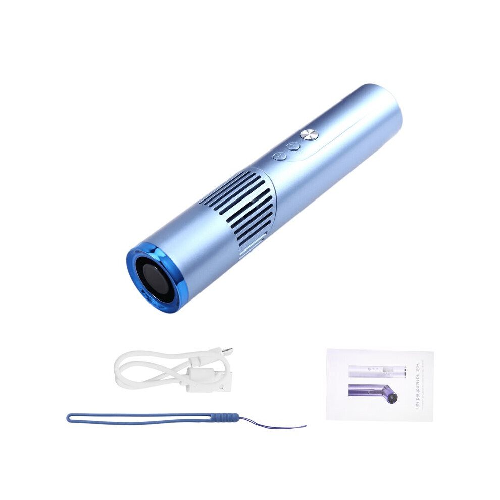 Lipstick Portable Turbo Fan High-Speed Handheld Neck Hanging Desktop Multifunctional Portable Usb Travel Fan 4712228335203