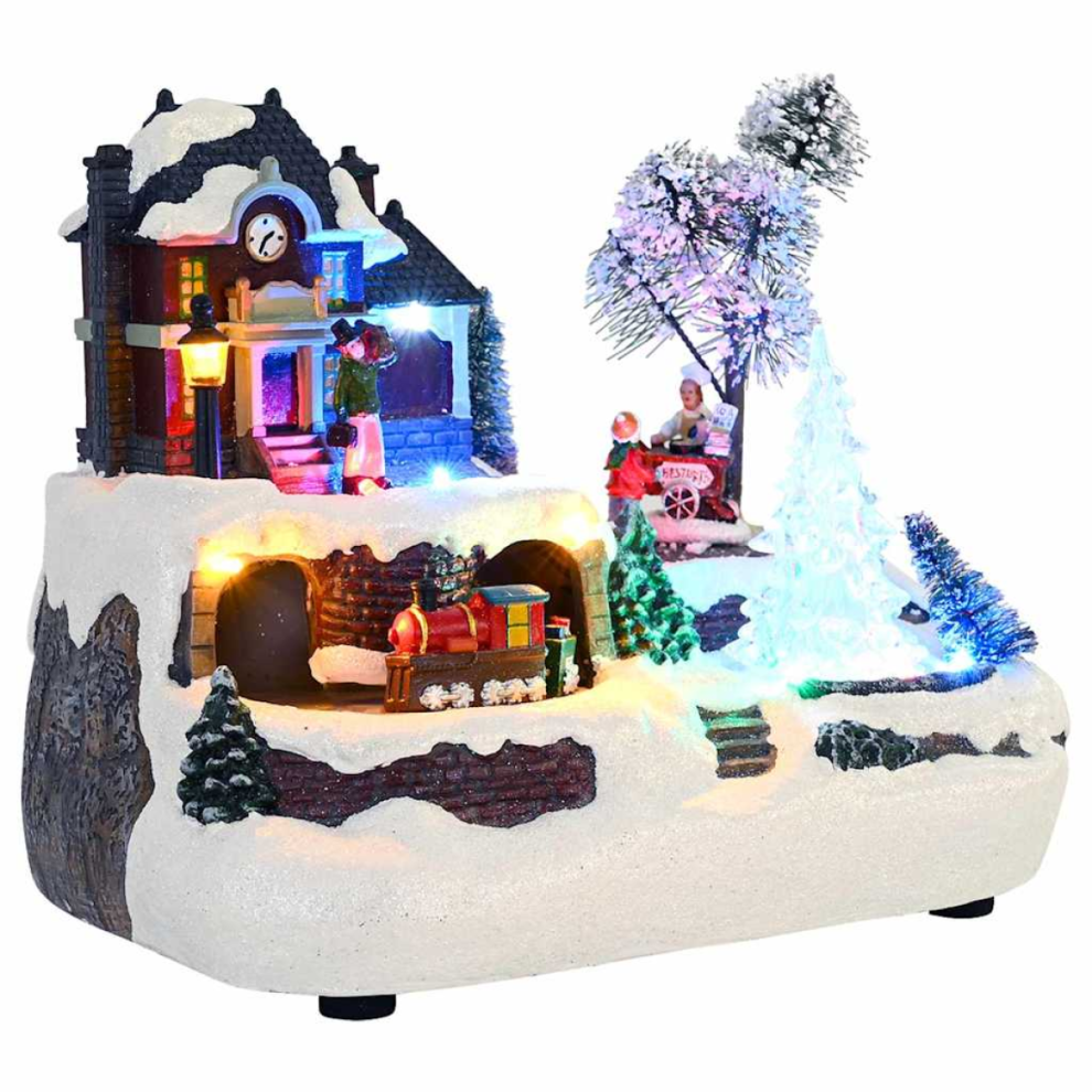 Vidaxl Christmas Tabletop Decor Multicolour 23.5 X 16 X 18.5 Cm Resin - Image 3