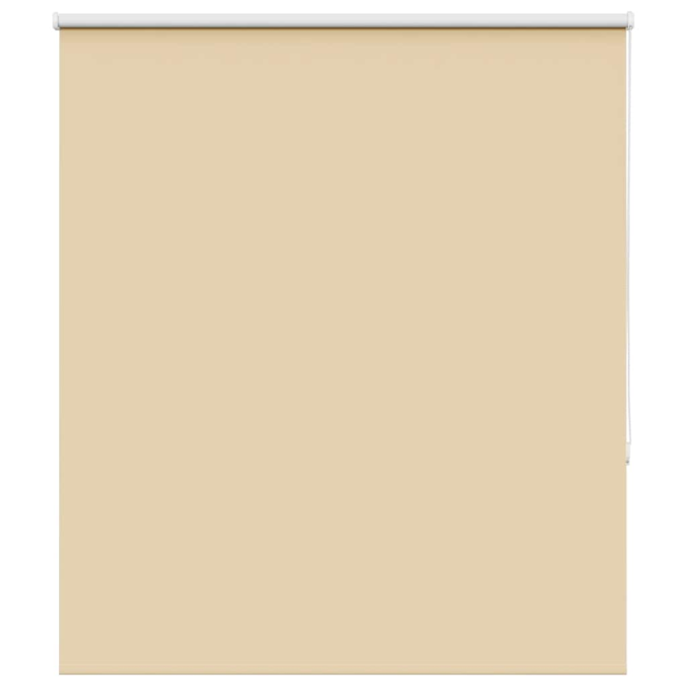 Vidaxl Roller Blind Blackout Beige 120X130 Cm Fabric Width 116.6 Cm Polyester