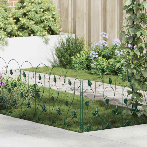 VidaXL vidaXL Gartenzaun 5 stk. Stahl Grün