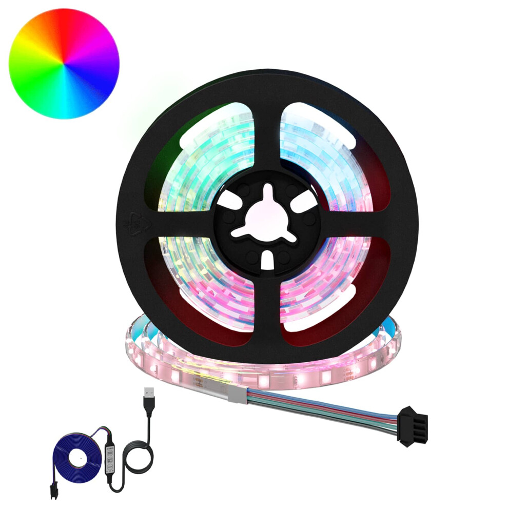 Vidaxl Led Strip 2 Pcs Black And Transparent 1000 Mm