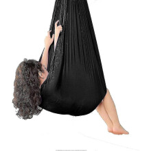 (150*280CM, Black) Indoor Therapy Swing For Kids,soft Hammock Swing With Special Needs
