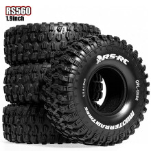 1.9" RC Crawler Tyres Non-Slip Mud Sligers Tires Heavy Duty Rubber Tires for 1/10 RC Crawler TRX4 TRX6 SCX10 Gen8 RS560