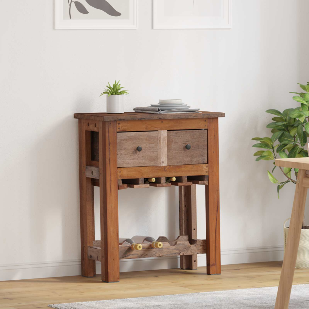 Vidaxl Cabinet Brown 60 X 30 X 70 Cm Solid Reclaim Wood
