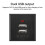 Desktop Socket Module 5V 2.1A Dual USB Power Socket Embedded with Led Indicator Dual USB Charging Socket Module White 2