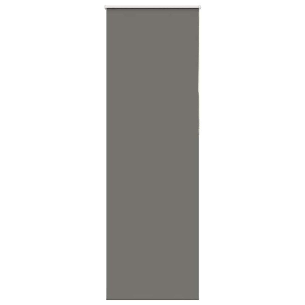 Vidaxl Roller Blind Blackout Grey 65X210 Cm Fabric Width 60.7 Cm Polyester