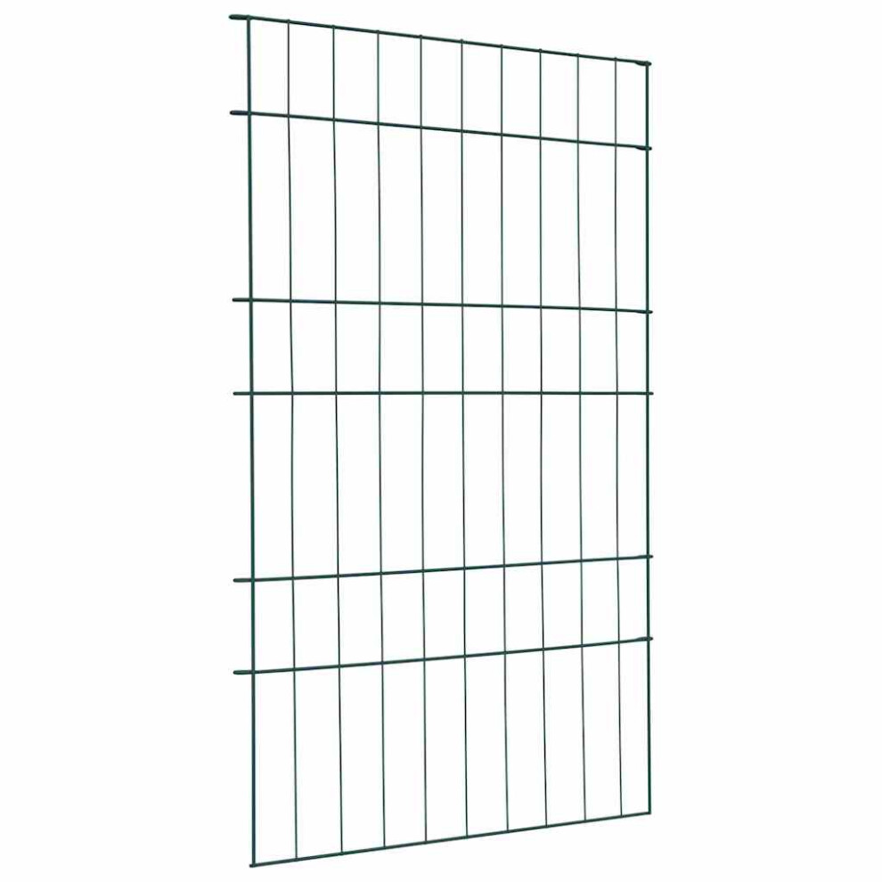 Vidaxl Pond Fence Set 8 Pcs Green 50 X 80 Cm Steel