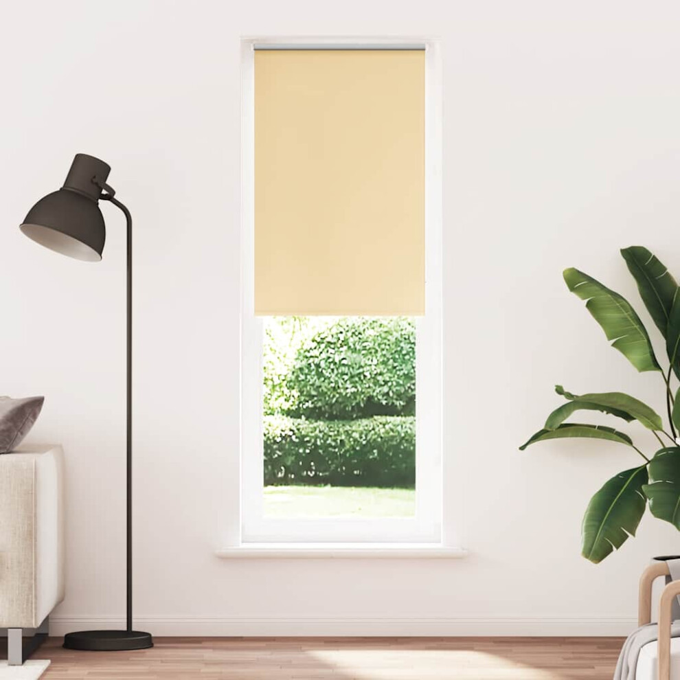 Vidaxl Roller Blind Blackout Beige 70X230 Cm Fabric Width 65.7 Cm Polyester