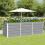VidaXL vidaXL Planter Light Grey 240 x 80 x 75 cm Steel 1