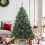 VidaXL vidaXL Artificial Hinged Christmas Tree Snow Flocked Green 150 cm 1