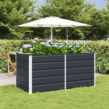 vidaXL Planter Anthracite 160 x 80 x 75 cm Steel