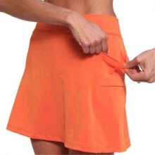 (3XL, orange) Women's Athletic Tennis Skorts Built-in Shorts Golf Active Skirts for Sports Running Gym Training New Arrival