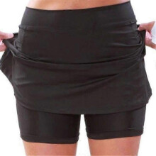 (5XL, black) Women's Athletic Tennis Skorts Built-in Shorts Golf Active Skirts for Sports Running Gym Training New Arrival