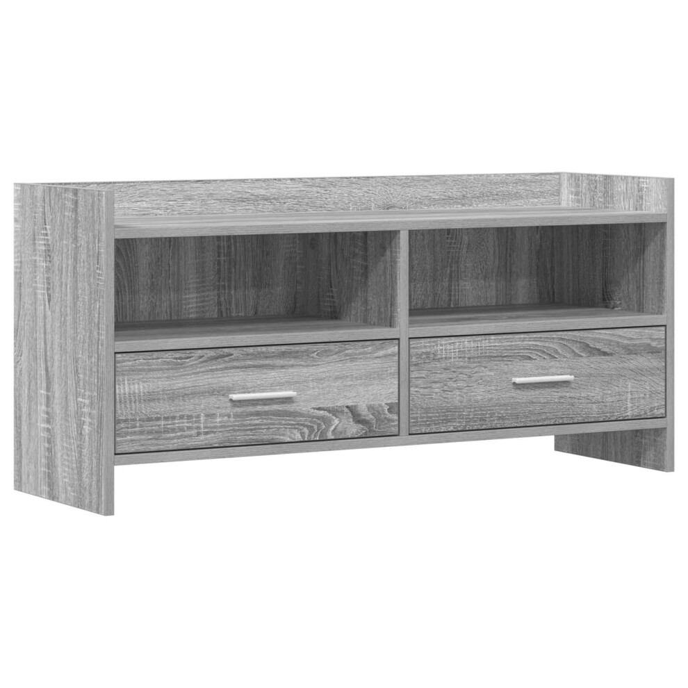 Vidaxl Tv Cabinet 100 X 33 X 47 Cm Sonoma Engineered Wood Grey