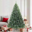 VidaXL vidaXL Artificial Hinged Christmas Tree Snow Flocked Green 180 cm 1