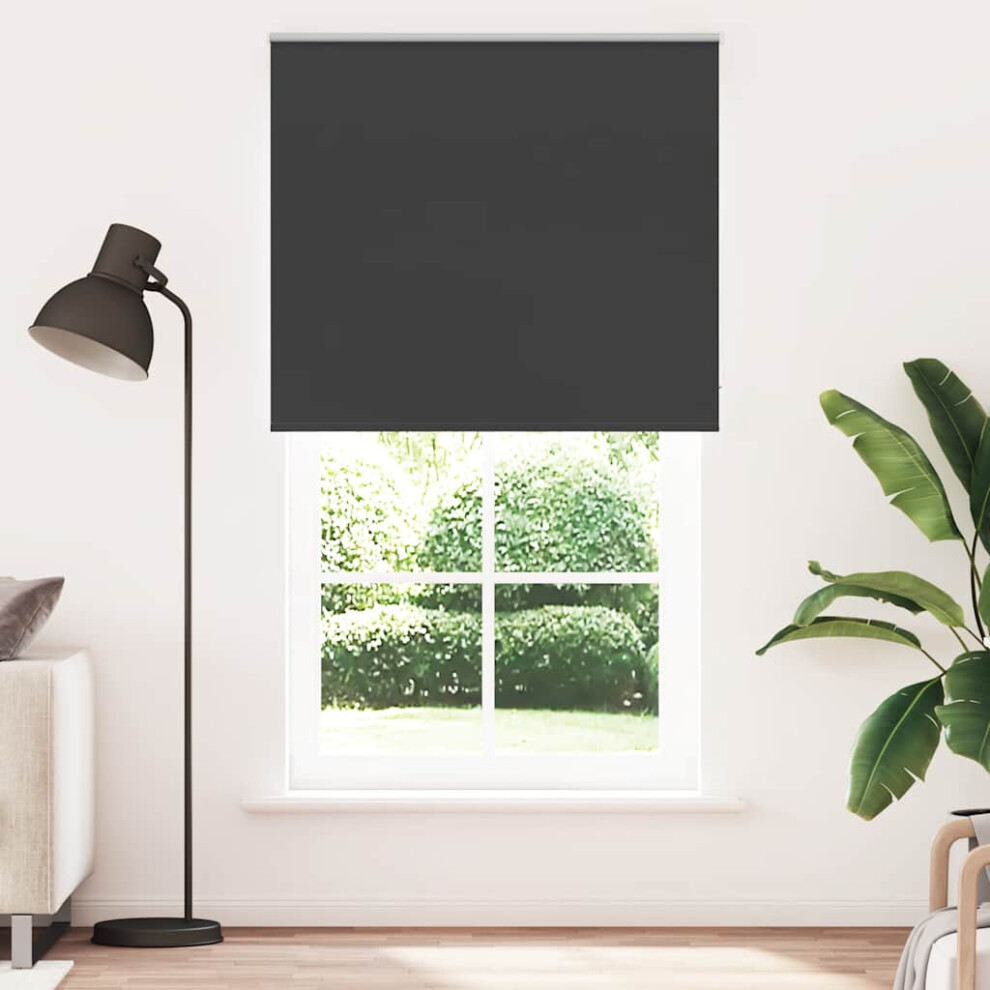 Vidaxl Roller Blind Blackout Black 140X230 Cm Fabric Width 136.6 Cm Polyester