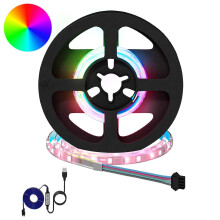 vidaXL LED-Streifen 2 stk. Schwarz und Transparent