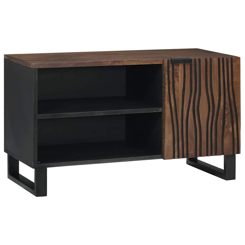 Vidaxl Tv Units Walnut 80 X 33 X 46 Cm Engineered Wood Brown