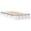VidaXL vidaXL Bed Frame White 90 x 190 cm Solid Pine Wood 5