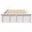 VidaXL vidaXL Bed Frame White 90 x 190 cm Solid Pine Wood 4