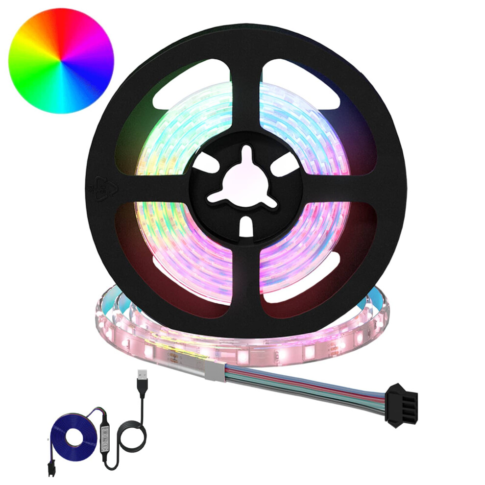 Vidaxl Led Strip 2 Pcs Black And Transparent 1200 Mm