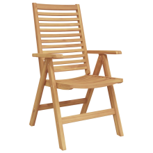 vidaXL Garden Chair 8 pcs Brown 52 x 64.5 x 108 cm Solid teak wood