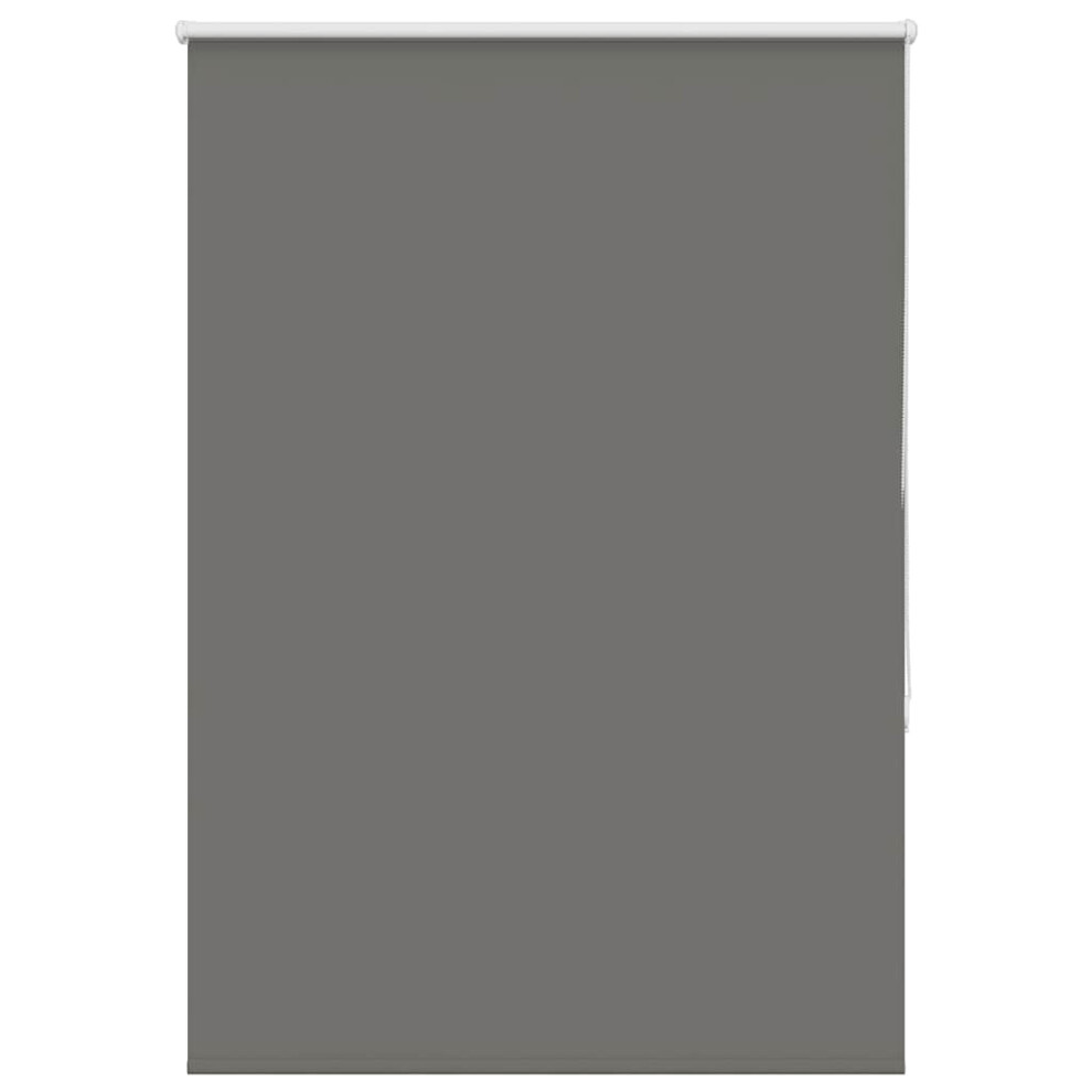 Vidaxl Roller Blind Blackout Grey 115X175 Cm Fabric Width 110.7 Cm Polyester