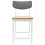 VidaXL vidaXL Dining Chairs 2 pcs White 48 x 49 x 95 cm Solid Rubber Wood 3
