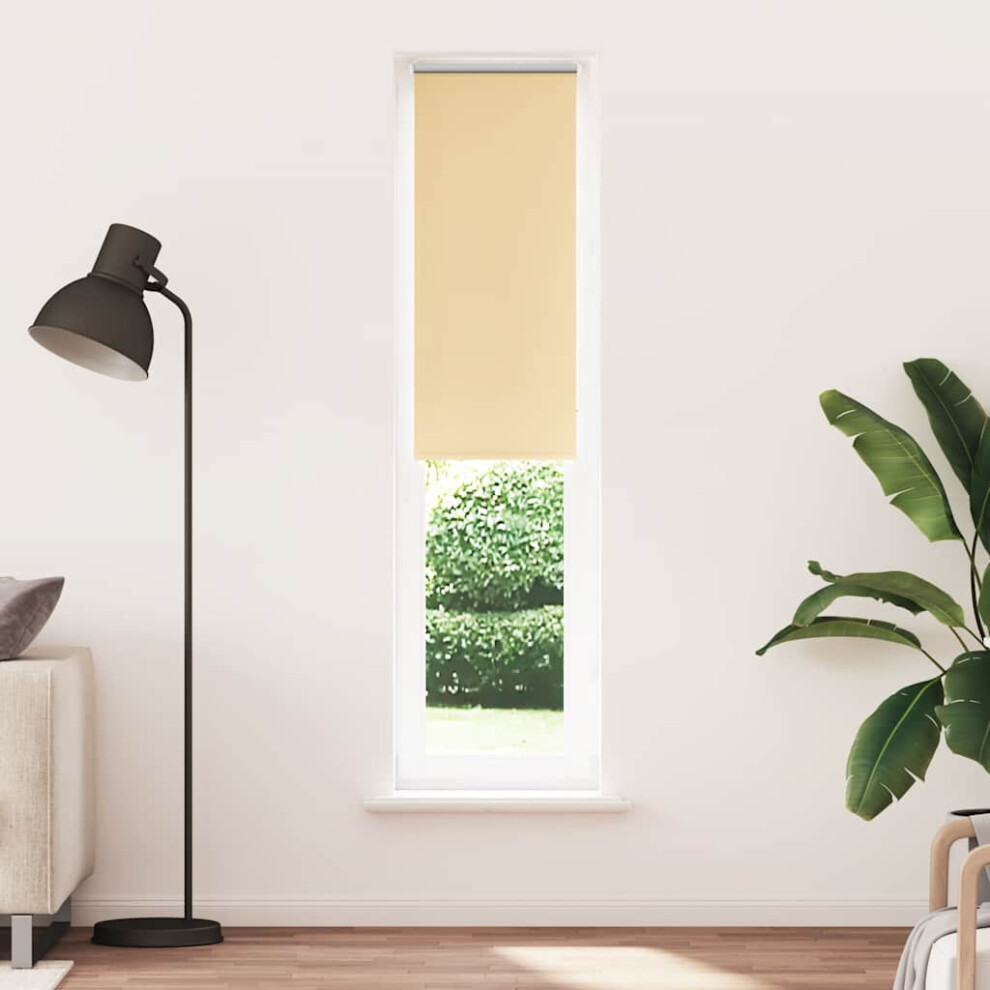 Vidaxl Roller Blind Blackout Beige 55X210 Cm Fabric Width 50.7 Cm Polyester