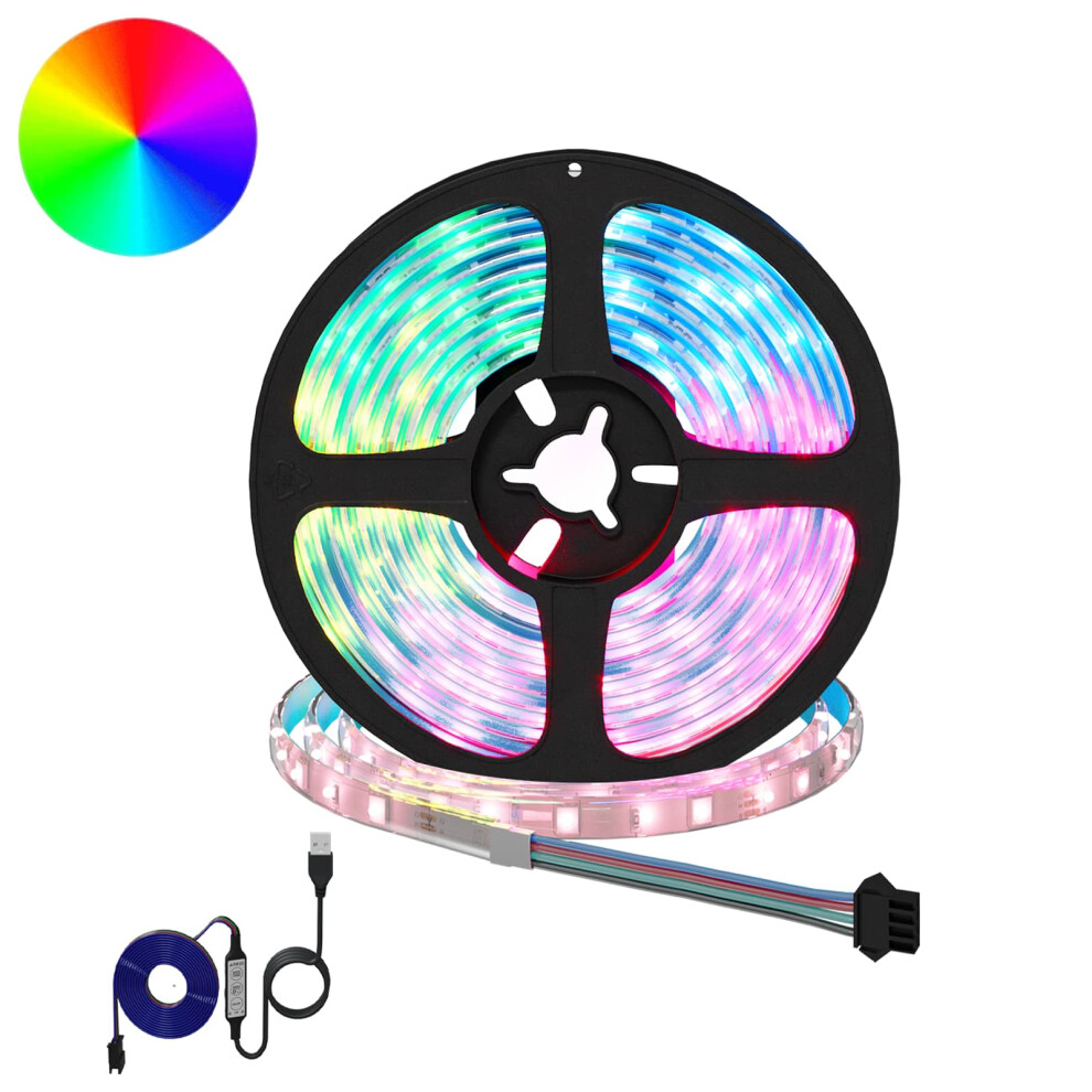 Vidaxl Led Strip 2 Pcs Black And Transparent 2500 Mm
