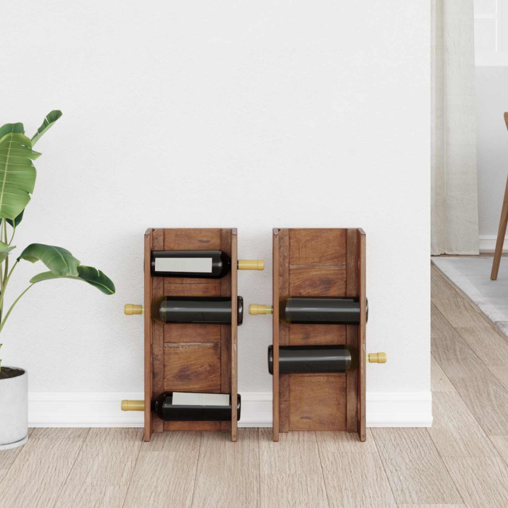 Vidaxl Rack 24 X 13 X 54 Cm Solid Mahogany Wood Brown
