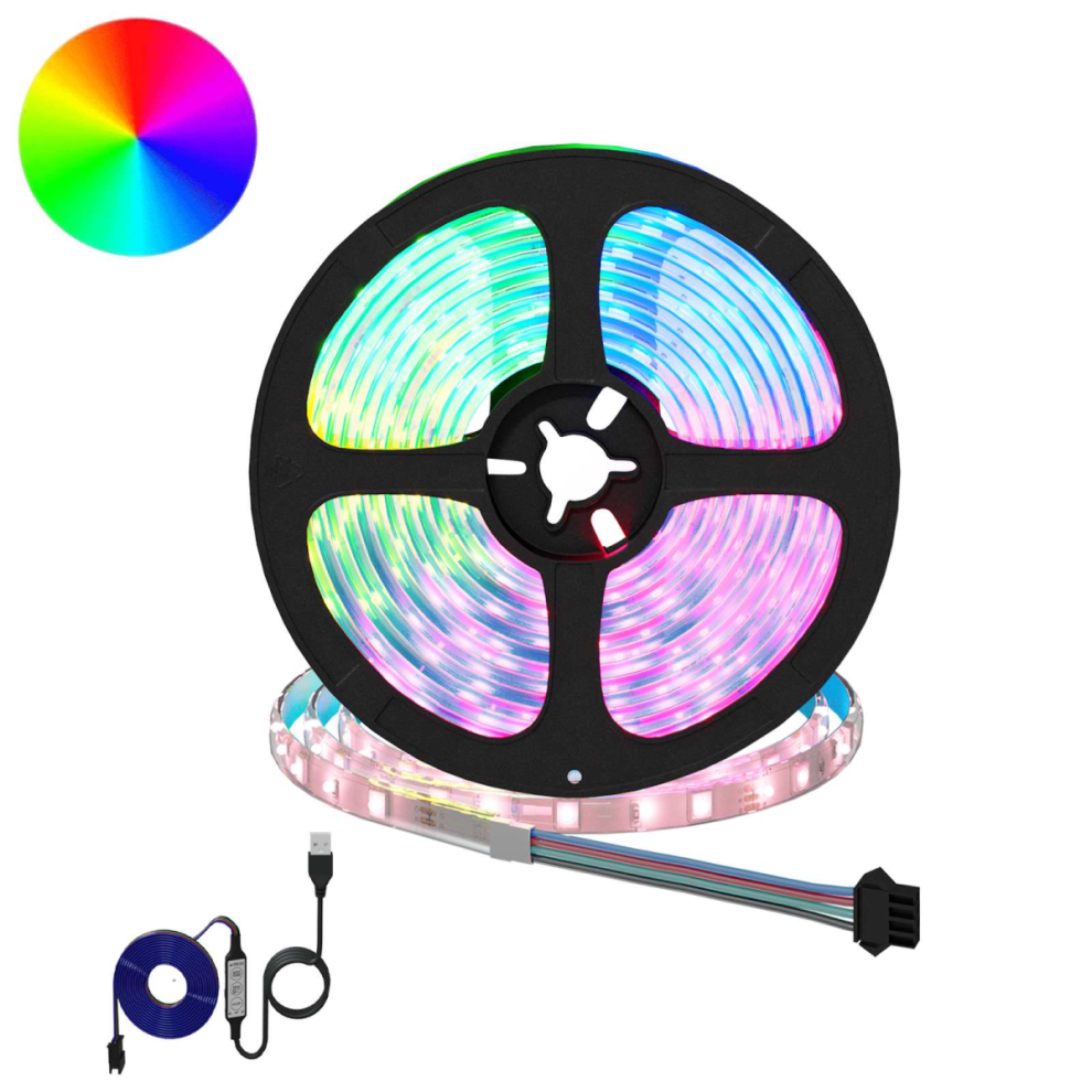Vidaxl Led Strip 2 Pcs Black And Transparent 4700 Mm