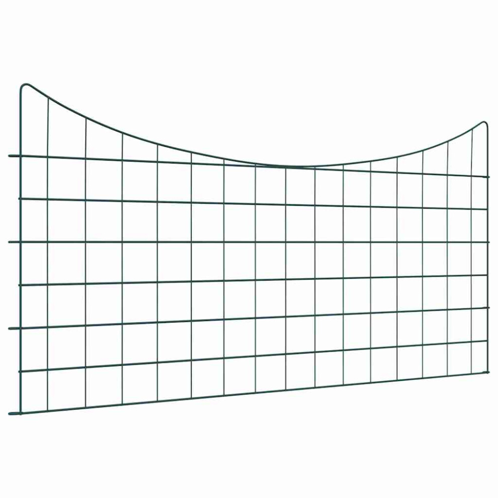 Vidaxl Pond Fence Set 5 Pcs Green 100 X 50 Cm Steel 8721288860279