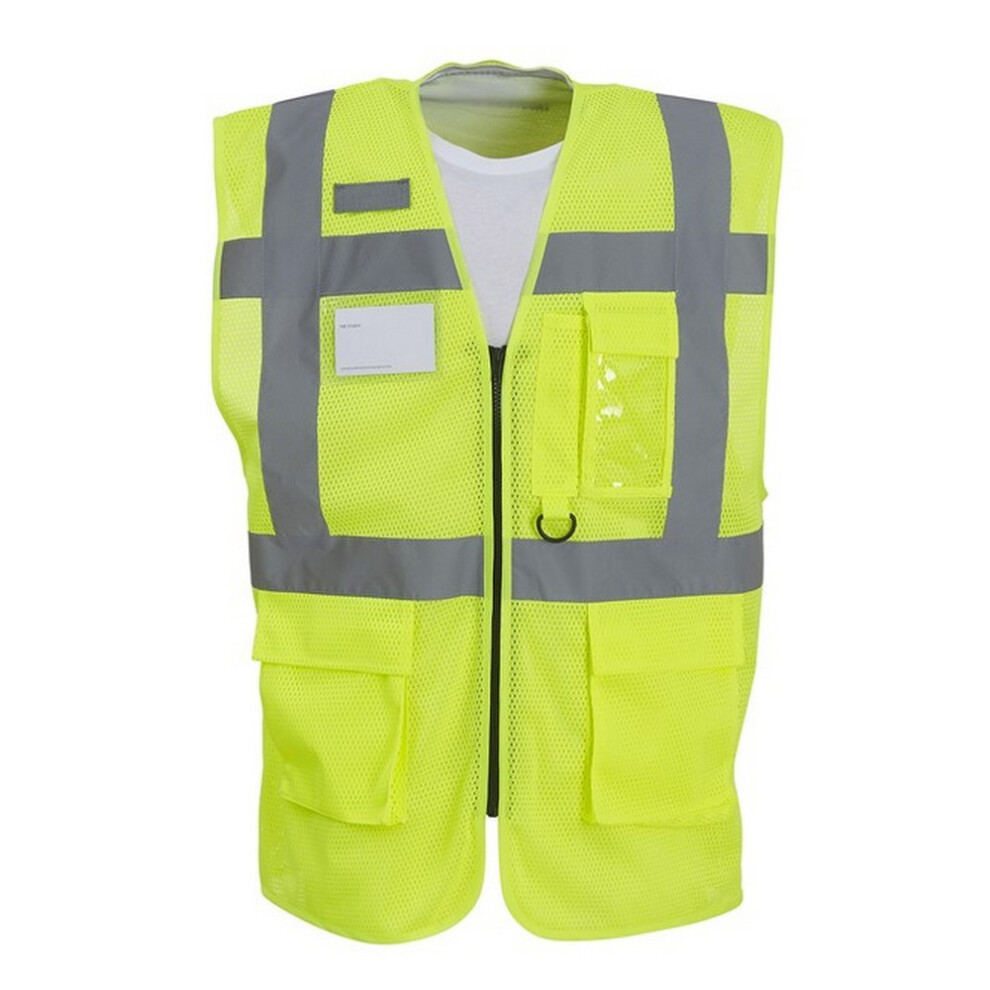 (Xxl, Yellow) Yoko Mens Executive Mesh Hi-Vis Vest 5063527725561