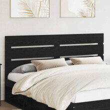 vidaXL Headboard Black Oak 100 cm Engineered Wood