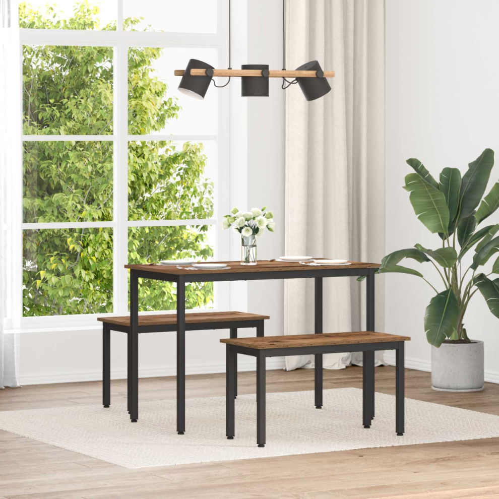 Vidaxl Bench Old Wood 80 X 35 X 45 Cm Engineered Wood