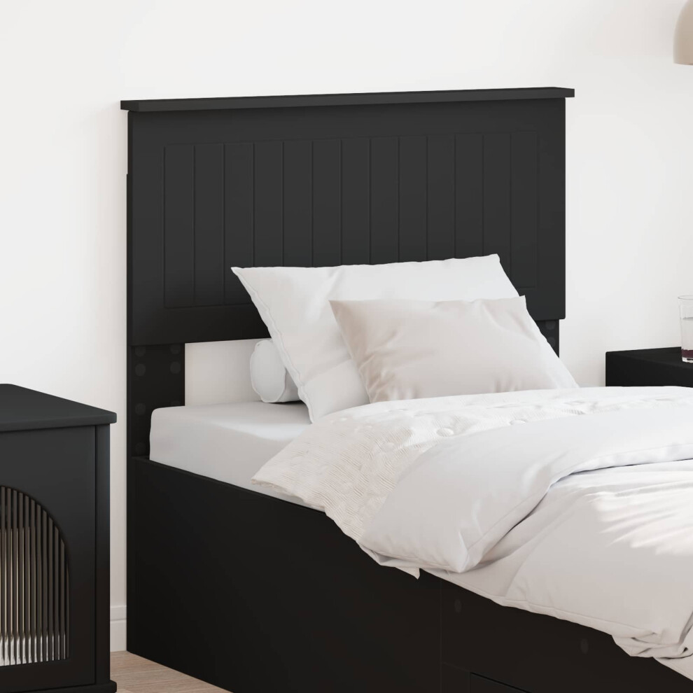 Vidaxl Headboard Black Oak Engineered Wood