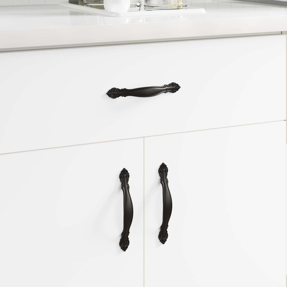 Vidaxl Handle Black Zinc Alloy Cabinet Drawer Pull Door Hardware Knobs Kitchen - Image 2