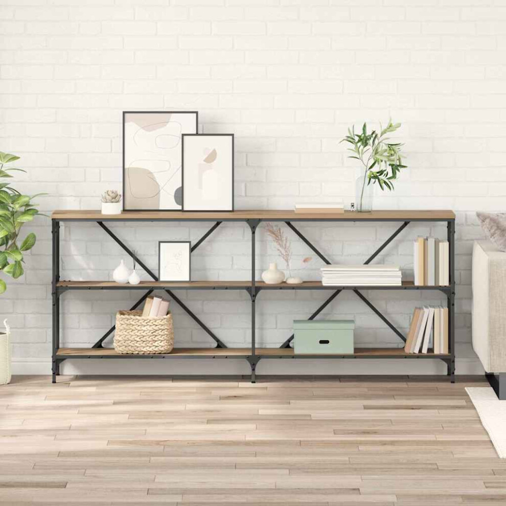 Vidaxl Console Table Artisan Oak 180 X 30 X 75 Cm Engineered Wood